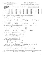 10 đề thi học kỳ 1 toán 12 có đáp án và lời giải 