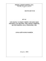SKKN Xây dựng và phát triển văn hóa nhà trường tại trường THCS Băng Adrênh, huyện Krông Ana, tỉnh Đăk Lăk