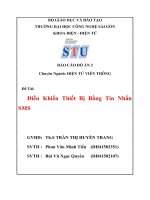 BÁO CÁO ĐỒ ÁN ĐIỀU KHIỂN THIẾT BỊ QUA TIN NHẮN SỬ DỤNG MODULE SIM800A