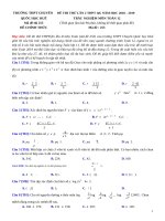 Đề thi thử THPT QG môn toán THPT chuyên quốc học huế   lần 2   năm 2019   có lời giải chi tiết