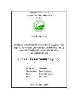 Ứng dụng công nghệ tin học sử dụng máy toàn đạc điện tử để thành lập bản đồ địa chính tờ số 5 tỷ lệ 1500 phường phú diễn, quận bắc từ liêm, thành phố hà nội 