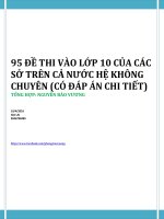 95 ĐỀ THI VÀO 10 CỦA CÁC SỞ TRÊN CẢ NƯỚC (HỆ KO CHUYÊN)