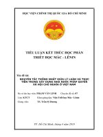 NGUYÊN TẮC THỐNG NHẤT GIỮA LÝ LUẬN VÀ THỰC TIỄN TRONG XÂY DỰNG NHÀ NƯỚC PHÁP QUYỀN  XÃ HỘI CHỦ NGHĨA Ở VIỆT NAM