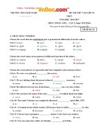 de thi thu vao lop 10 mon tieng anh nam hoc 2016 2017 truong thcs kim ngoc vinh phuc lan 2 