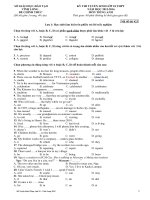 De thi tieng anh vao lop 10 tinh vinh long 2015 2016 