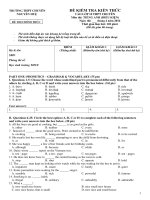 de thi vao lop 10 mon tieng anh dieu kien nam hoc 2016 2017 truong thpt chuyen nguyen hue ha noi lan 2 