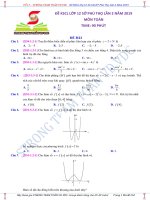STRONG TEAM TOÁN VD VDC câu khảo sát chất lượng lớp 12 sở phú thọ thi 10 05 2019