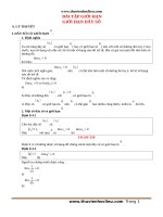 Bài tập trắc nghiệm giới hạn của dãy số, hàm số, tính liên tục có đáp án và lời giải 