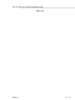 Báo cáo phân tích và thiết kế hướng đối tượng