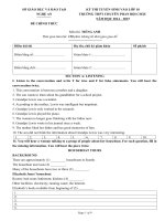 De va dap an thi tuyen sinh vao lop 10 mon tieng anh namhoc2014 2015 truong thpt chuyen phan boi chau nghe an 