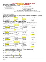 de thi tuyen sinh vao lop 10 mon tieng anh nam hoc 2016 2017 so gd dt binh phuoc 