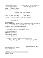 THIẾT KẾ POLYGONE DI ĐỘNG SẢN SUẤT DẦM I33 BẰNG BÊ TÔNG DỰ ỨNG  LỰC VỚI CÔNG SUẤT THIẾT KẾ LÀ 15000M 3 NĂM