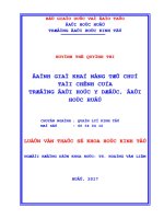 ĐÁNH GIÁ KHẢ NĂNG TỰ CHỦ TÀI CHÍNH CỦA TRƯỜNG ĐẠI HỌC Y DƯỢC, ĐẠI HỌC HUẾ