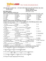 de thi tuyen sinh vao lop 10 mon tieng anh nam hoc 2013 2014 so gd dt quang ngai 