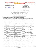 de thi tuyen sinh vao lop 10 mon tieng anh nam hoc 2016 2017 tinh hai duong 