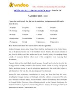 de on thi vao lop 10 chuyen tieng anh nam hoc 2019 2020 so 25 