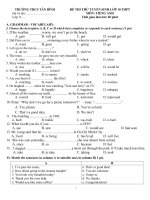 de thi thu vao lop 10 mon tieng anh truong thcs tan binh tp hcm 