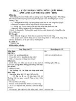 Giáo án Lịch sử 4 bài 11: Cuộc kháng chiến chống quân Tống xâm lược lần thứ hai ( 1075 – 1077 )