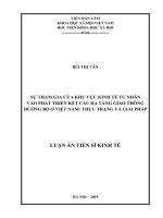 Sự tham gia của khu vực kinh tế tư nhân vào phát triển kết cấu hạ tầng giao thông đường bộ ở Việt Nam: thực trạng và giải pháp