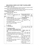 Giáo án Lịch sử 5 bài 7: Đảng Cộng Sản Việt Nam ra đời