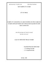Nghiên cứu ảnh hưởng của một số thông số công nghệ hàn tự động dưới lớp thuốc hàn với hạt kim loại bổ sung đến chất lượng hàn (Luận án tiến sĩ)