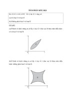 Bài tập tích phân kép, tích phân bội có lời giải