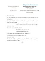 de thi tuyen sinh vao lop 10 tinh cao bang mon van 