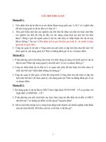 đề tiểu luận môn học QL dự án đầu tư XDCT nâng cao