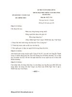 de thi tuyen sinh vao lop 10 tinh hai duong mon ngu van 