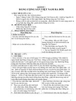 Giáo án Lịch sử 5 bài 7: Đảng Cộng Sản Việt Nam ra đời