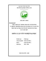 Thực hiện quy trình chăm sóc nuôi dưỡng và phòng trịnh bệnh cho lợn nái sinh sản và lợn con theo mẹ tại trại Nguyễn Đức Binh xã Ba Trại, Ba vì, Hà Nội (Khóa luận tốt nghiệp)