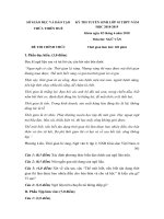 de thi tuyen sinh vao lop 10 thpt mon ngu van so gd dt thua thien hue 