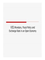 TÀI CHÍNH QUỐC TẾ 8 monetary and fiscal policy