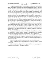 báo cáo thực tập  nguyên vật liệu, công cụ dụng cụ