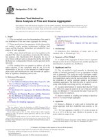 C136 06    standard test method for sieve analysis of fine and coarse aggregates