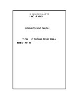 Tổ chức thông tin kế toán theo định hướng ERP tại công ty cổ phần vận tải đa phương thức 