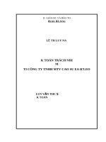 Kế toán trách nhiệm tại công ty TNHH MTV cao su ea hleo 