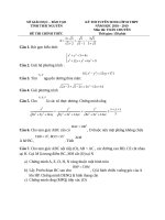 025 toán vào 10 chuyên thái nguyên 2018 2019