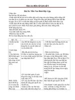 Giáo án Lịch sử 5 bài 26: Tiến vào dinh Độc Lập