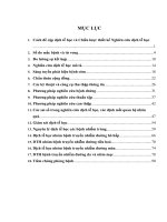 BỘ CÂU HỎI VÀ ĐÁP ÁN MÔN DỊCH TỄ HỌC