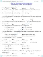 ĐÁP án và đề TOÁN CHUẨN cấu TRÚC