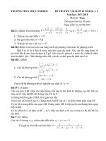 Đề thi thử vào lớp 10 môn Toán năm học 2018 trường THCS Thực Nghiệm, Hà Nội