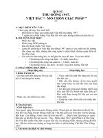 Giáo án Lịch sử 5 bài 14: Thu Đông 1947  Việt Bắc mồ chôn giặc Pháp