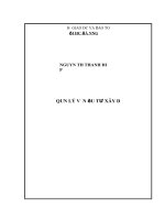 Quản lý vốn đầu tư xây dựng cơ bản trên địa bàn thành phố buôn ma thuột, tỉnh đắk lắk 