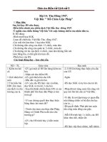 Giáo án Lịch sử 5 bài 14: Thu Đông 1947  Việt Bắc mồ chôn giặc Pháp