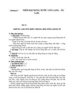 Giáo án Lịch sử 6 bài 10: Những chuyển biến trong đời sống kinh tế