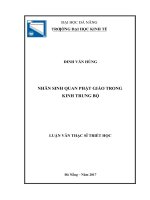 Nhân sinh quan phật giáo trong kinh trung bộ 