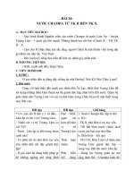 Giáo án Lịch sử 6 bài 24: Nước Chăm Pa từ thế kỷ II đến thế kỷ X