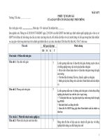 PHIẾU TỰ ĐÁNH GIÁ CỦA GIÁO VIÊN CƠ SỞ GIÁO DỤC PHỔ THÔNG 2019 (Mẫu 2)