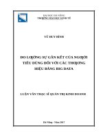 Đo lường sự gắn kết của người tiêu dùng đối với các thương hiệu bằng BIG ĐATA
